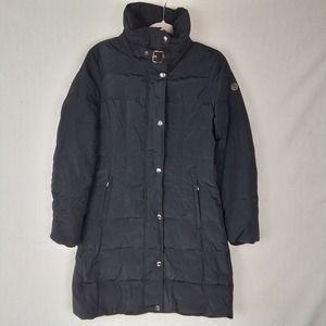 Michael MIchael Kors Mid Length Down Feather Coat Size Small‎ in Black